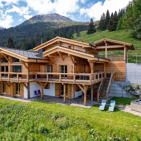 Chalet Flocon De Neige - Jacuzzi - Sauna La Tzoumaz Exterior foto