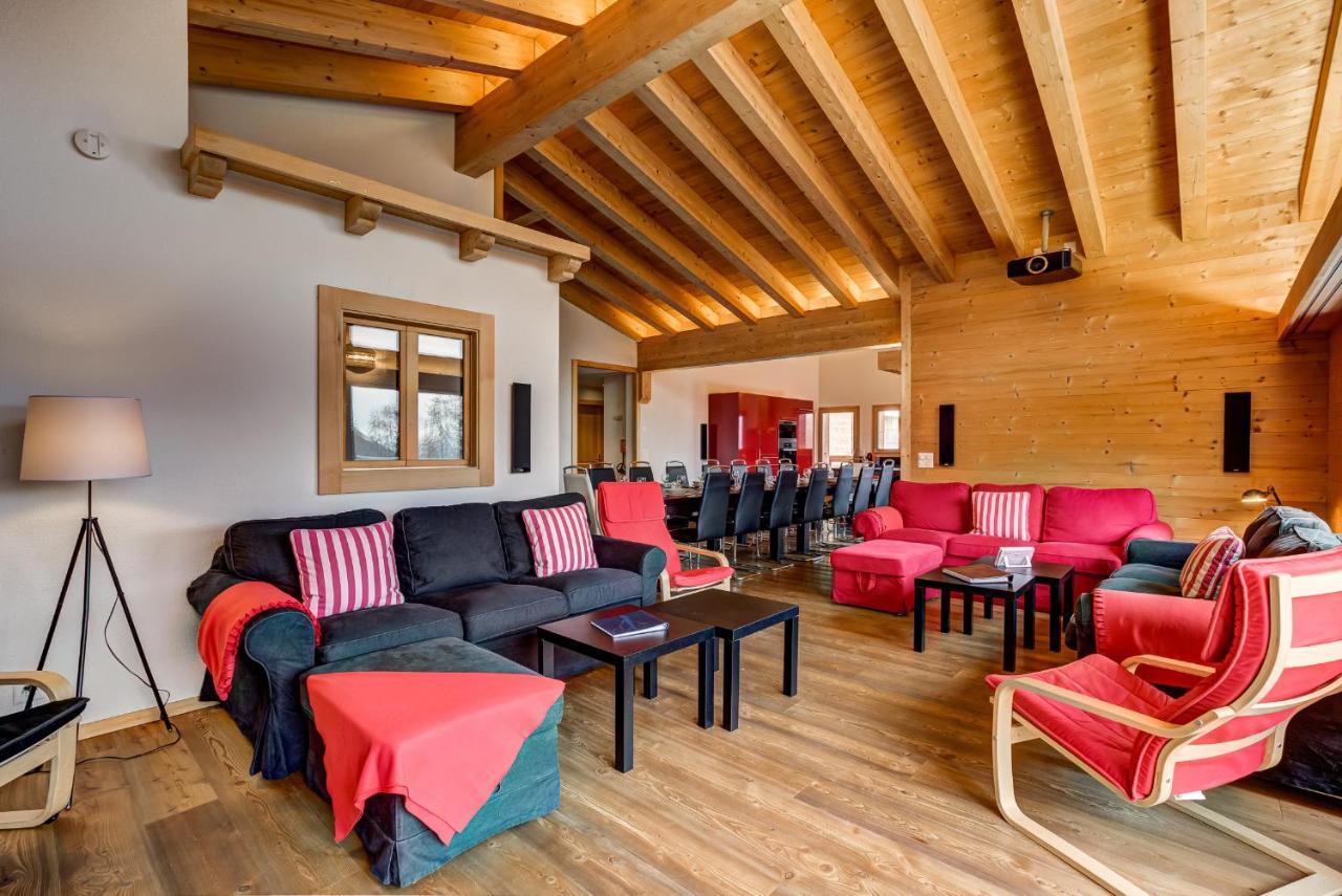 Chalet Flocon De Neige - Jacuzzi - Sauna La Tzoumaz Exterior foto