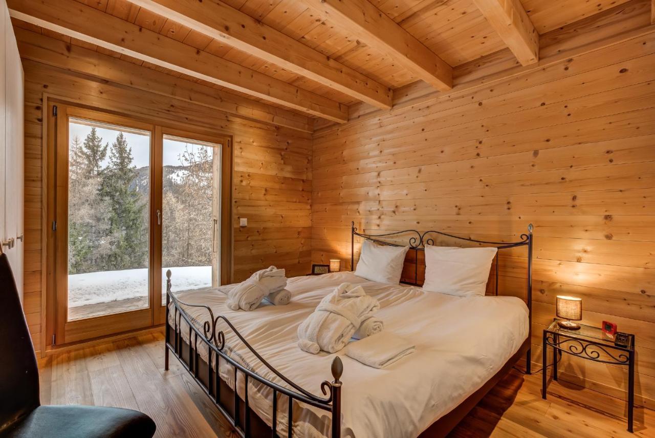 Chalet Flocon De Neige - Jacuzzi - Sauna La Tzoumaz Exterior foto